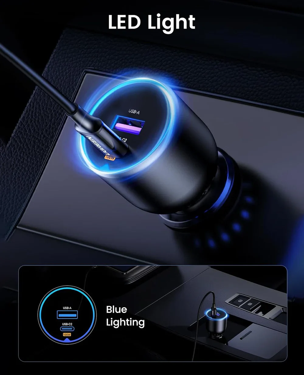 125W Max Fast Car Charger - 2 Ports - Image 13